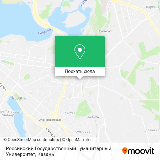 Карта Российский Государственный Гуманитарный Университет