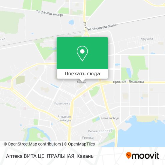 Карта Аптека ВИТА ЦЕНТРАЛЬНАЯ