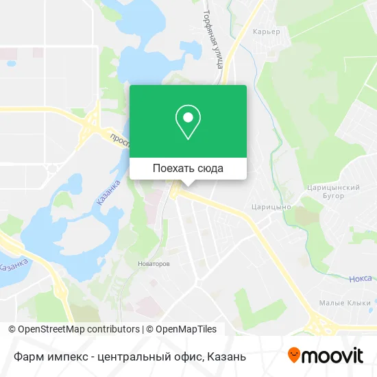 Карта Фарм импекс - центральный офис