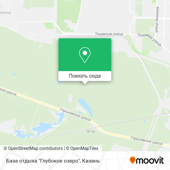 Карта База отдыха "Глубокое озеро"