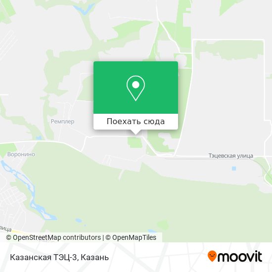 Карта Казанская ТЭЦ-3
