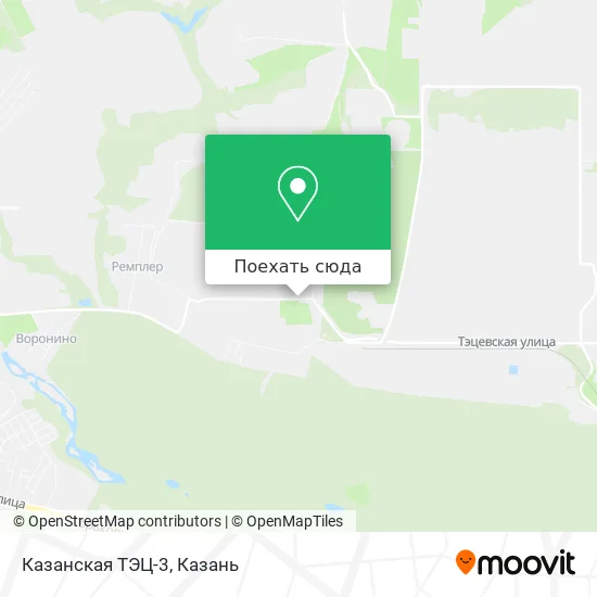 Карта Казанская ТЭЦ-3