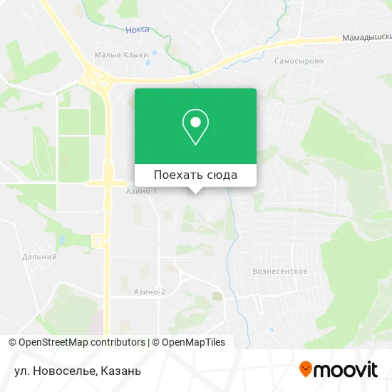 Карта ул. Новоселье
