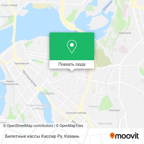 Карта Билетные кассы Кассир Ру