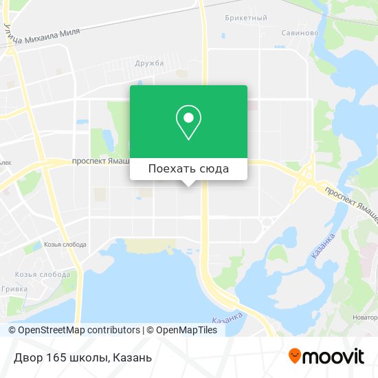 Карта Двор 165 школы