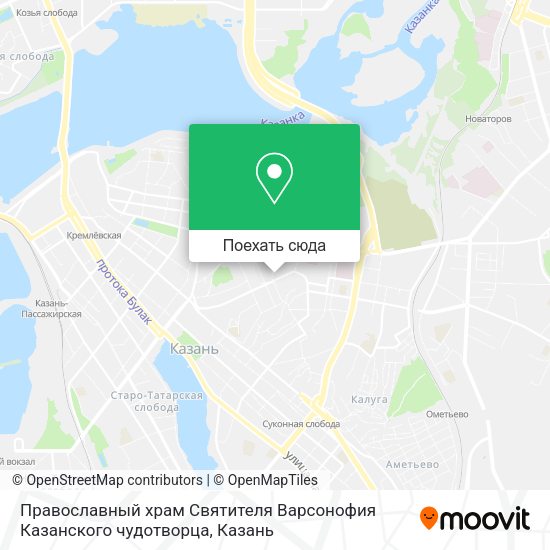 Карта Православный храм Святителя Варсонофия Казанского чудотворца