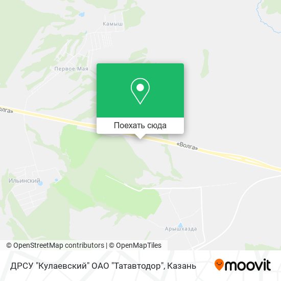 Карта ДРСУ "Кулаевский" ОАО "Татавтодор"