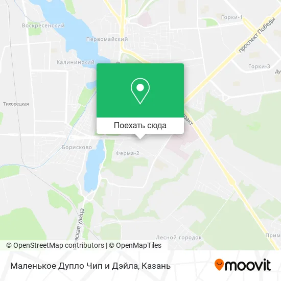 Карта Маленькое Дупло Чип и Дэйла