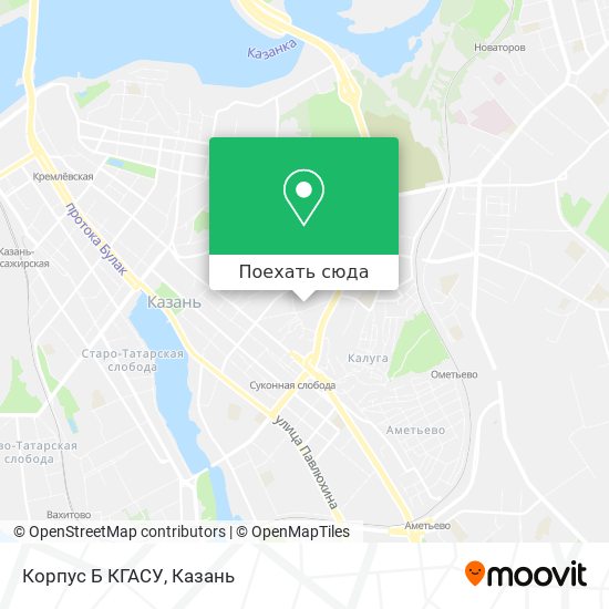 Карта Корпус Б КГАСУ