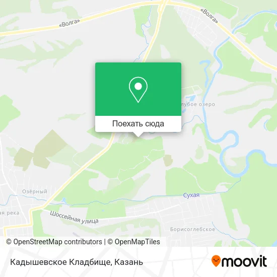 Карта Кадышевское Кладбище