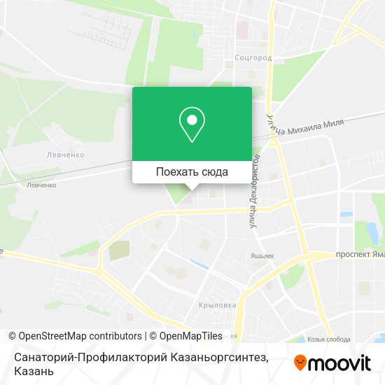 Карта Санаторий-Профилакторий Казаньоргсинтез