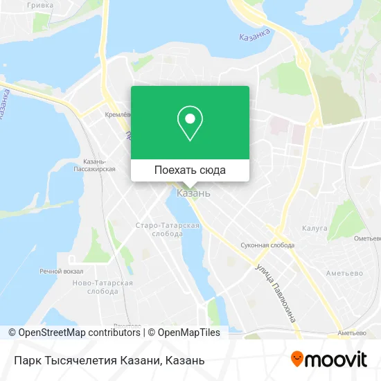 Карта Парк Тысячелетия Казани