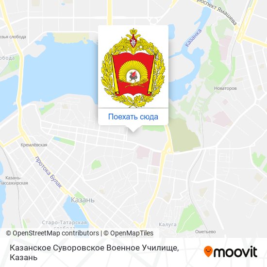 Карта Казанское Суворовское Военное Училище