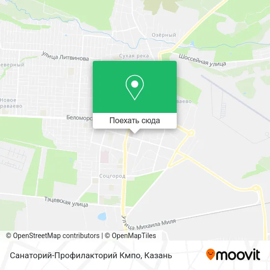 Карта Санаторий-Профилакторий Кмпо