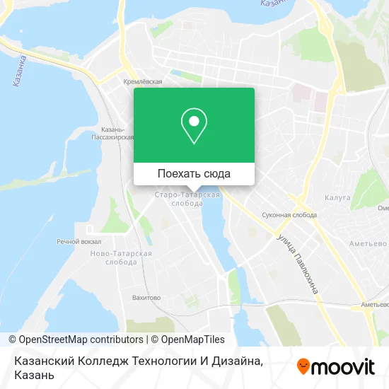 Карта Казанский Колледж Технологии И Дизайна