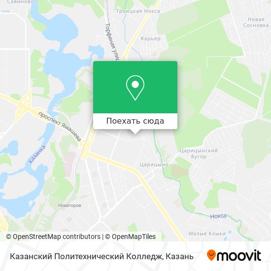 Карта Казанский Политехнический Колледж