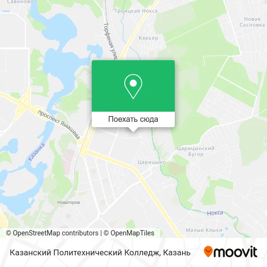 Карта Казанский Политехнический Колледж