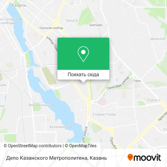 Карта Депо Казанского Метрополитена