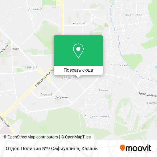Карта Отдел Полиции №9 Сафиуллина