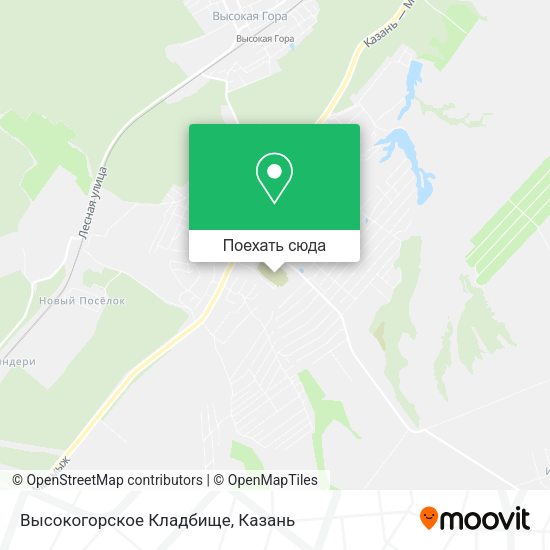 Карта Высокогорское Кладбище