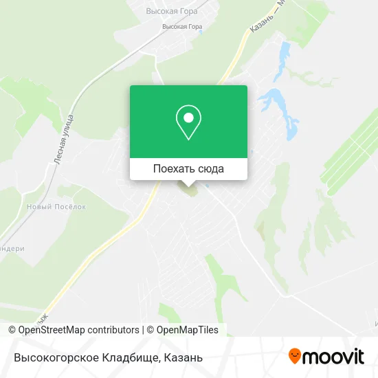 Карта Высокогорское Кладбище