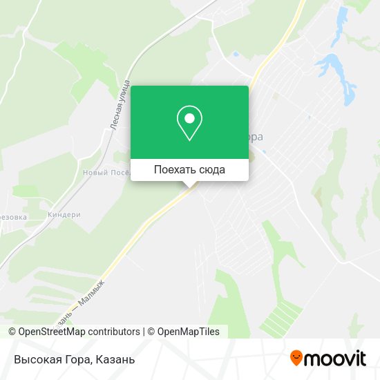 Карта Высокая Гора