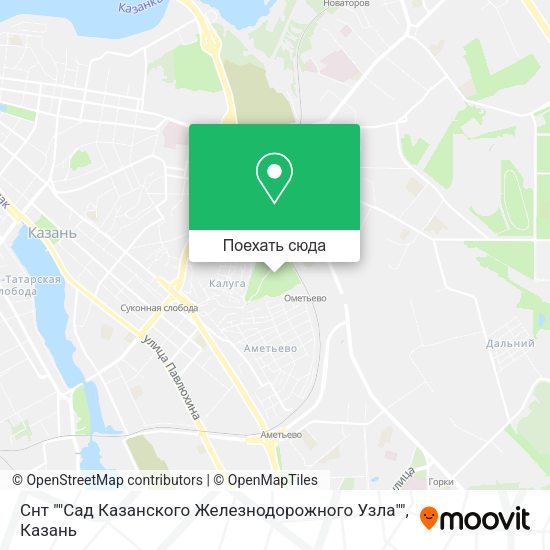 Карта Снт ""Сад Казанского Железнодорожного Узла""
