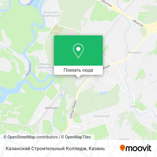 Карта Казанский Строительный Колледж
