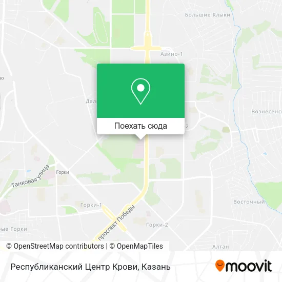 Карта Республиканский Центр Крови