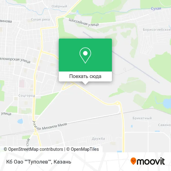 Карта Кб Оао ""Туполев""