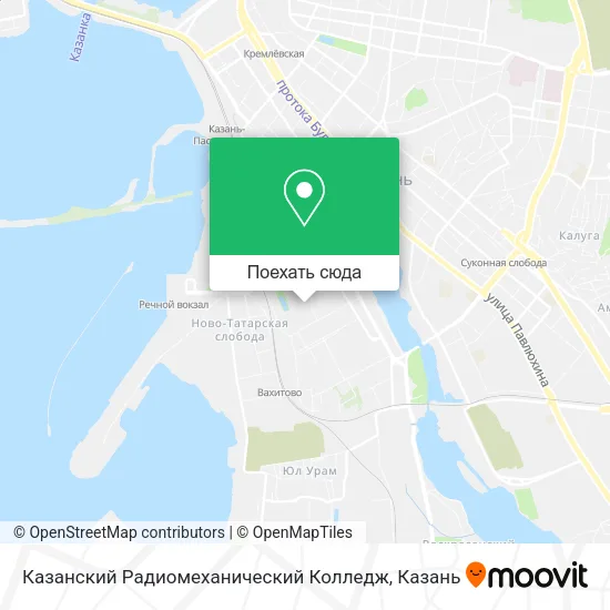 Карта Казанский Радиомеханический Колледж