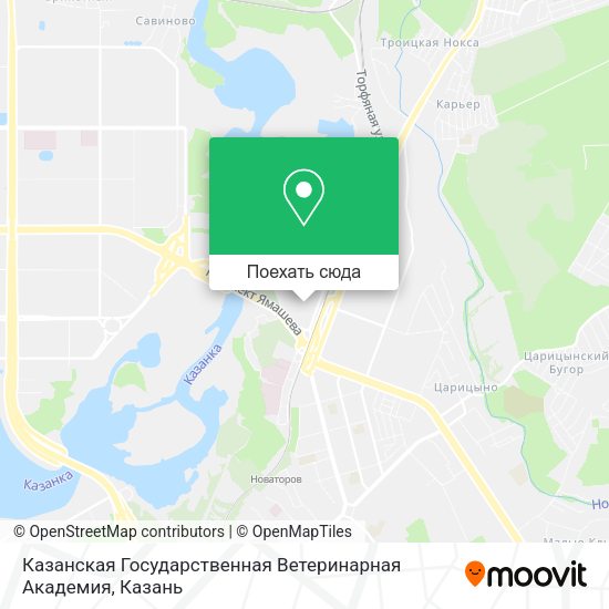 Карта Казанская Государственная Ветеринарная Академия