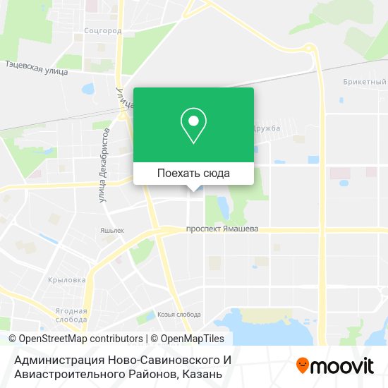 Карта Администрация Ново-Савиновского И Авиастроительного Районов