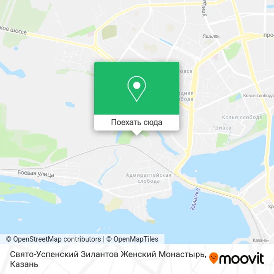 Карта Свято-Успенский Зилантов Женский Монастырь