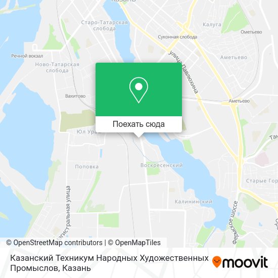 Карта Казанский Техникум Народных Художественных Промыслов