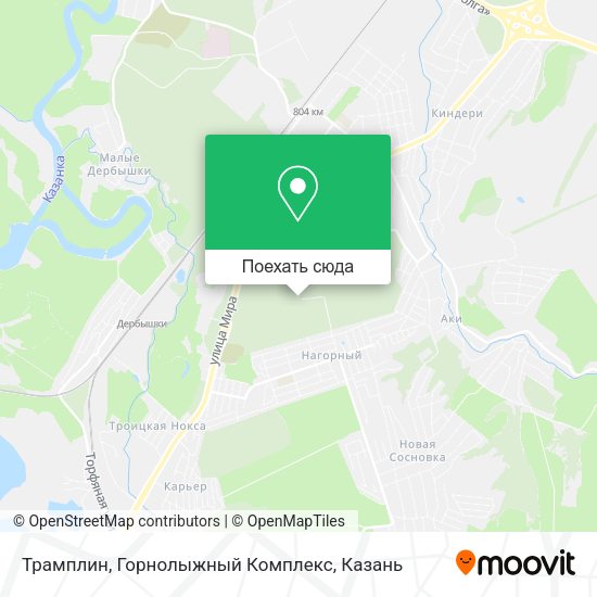Карта Трамплин, Горнолыжный Комплекс
