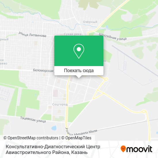 Карта Консультативно-Диагностический Центр Авиастроительного Района