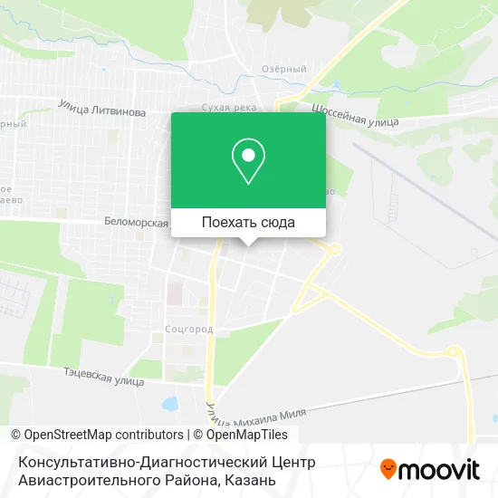 Карта Консультативно-Диагностический Центр Авиастроительного Района