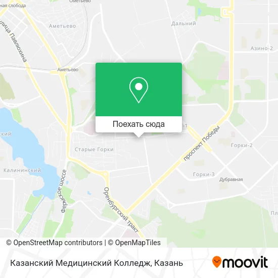 Карта Казанский Медицинский Колледж