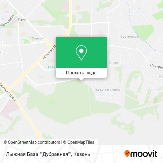 Карта Лыжная База ""Дубравная""