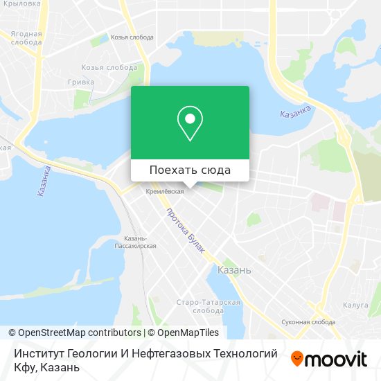 Карта Институт Геологии И Нефтегазовых Технологий Кфу