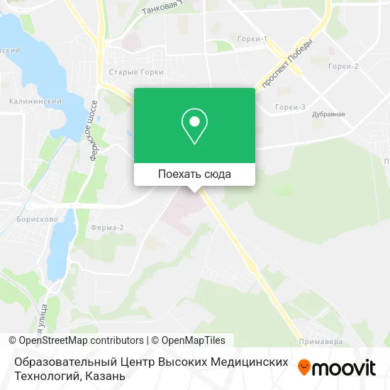 Карта Образовательный Центр Высоких Медицинских Технологий