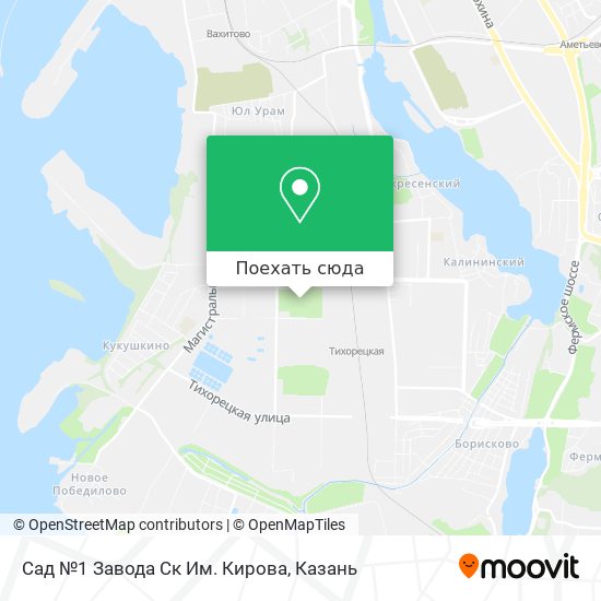 Карта Сад №1 Завода Ск Им. Кирова