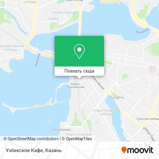 Карта Узбекское Кафе