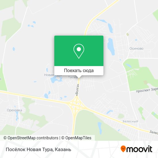 Карта Посёлок Новая Тура