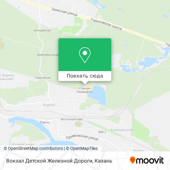 Карта Вокзал Детской Железной Дороги