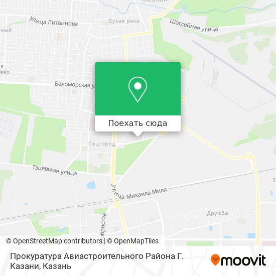 Карта Прокуратура Авиастроительного Района Г. Казани
