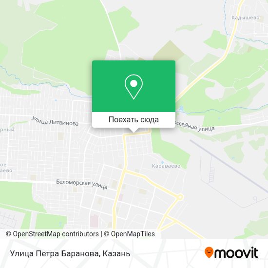 Карта Улица Петра Баранова