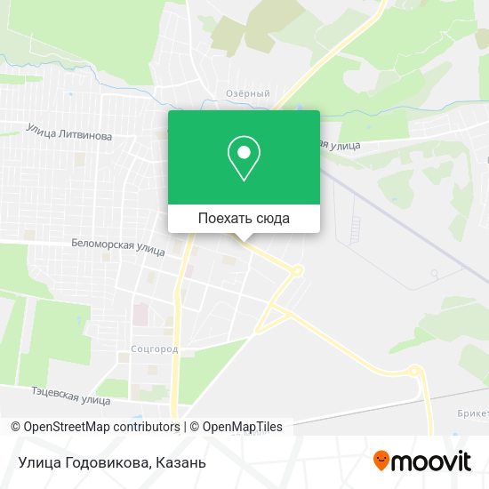 Карта Улица Годовикова