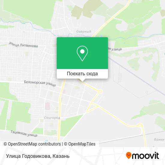 Карта Улица Годовикова